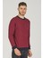 V4004 Erkek Sweatshirt-Bordo 4