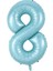 Partipan 8 Rakam Folyo Balon Mavi 76 cm 1