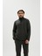 Backup Half Zip Erkek Gri Sweatshirt 3