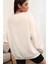 Kadın Ekru Groovy Feeling Oversize Sweatshirt 2