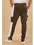 Erkek Slim Fit Ribana Paça Panelli Kargo Cep Eşofman Altı 5