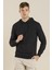 Carlis Düz Kapüşonlu Slim Fit Sweatshirt 1