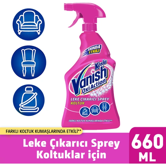 Vanish Kosla Oxi Action Koltuklar için Leke Çıkarıcı Sprey 660 ml