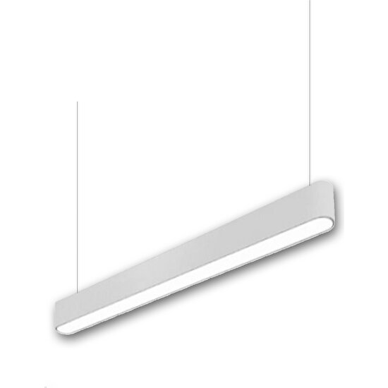 Alfa LED Oval Kenarlı LED Lineer Sarkıt -120 cm - Beyaz Kasa Günışığı
