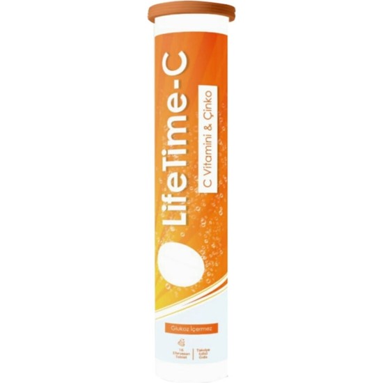 Life Time C Vitamini & Çinko 1000 Mg 16 Efervesan Tablet
