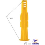 Made Asy Yapı 10 mm Roket Dübel 50 Adet Beton Uygulama Yüzeyine Uygun 6 cm Uzunluk
