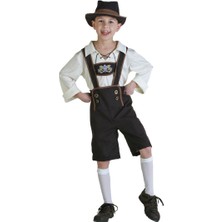 Zsykd Cadılar Bayramı Kostüm Çocuk Bira Kostüm Oktoberfest Suits, Boyutu: L, Bel: 76 Cm, Elbise Uzunluğu: 59 Cm, Uzun Pantolon: 46 Cm, Önerilen Yükseklik: 115-125 cm (Yurt Dışından)