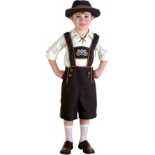 Zsykd Cadılar Bayramı Kostüm Çocuk Bira Kostüm Oktoberfest Suits, Boyutu: L, Bel: 76 Cm, Elbise Uzunluğu: 59 Cm, Uzun Pantolon: 46 Cm, Önerilen Yükseklik: 115-125 cm (Yurt Dışından)