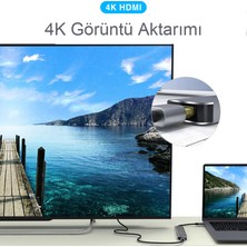 Mj 6 In 1 USB Hub Sd USB Type-C Hub HDMI Girişli