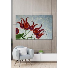 Hediyeler Kapında 50X70 Ebru Sanatı Duvar Kanvas Tablo Painting