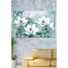 Hediyeler Kapında 90X130 Beyaz Bahçe Duvar Kanvas Tablo