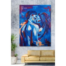 Hediyeler Kapında 100X140 Cold Couple Duvar Kanvas Tablo