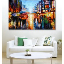 Hediyeler Kapında 100X140 Yağmur Sürreal Duvar Kanvas Tablo