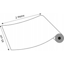 Renklendir Hayatını Mobilya Dolap Kaplama Folyosu Parlak Beyaz 65CM x 2 Metre