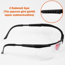 Bisiklet Gözlüğü Koruyucu Gözlük Silikonlu Şeffaf
