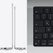Apple MacBook M1 Pro Çip 16GB 512GB SSD macOS 14" QHD Taşınabilir Bilgisayar Gümüş MKGR3TU/A