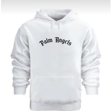 Amor Man Kapüşonlu Göğüs Baskılı 4 Iplik Içi Komple Pamuk Tam Kışlık Oversize Erkek Sweatshirt