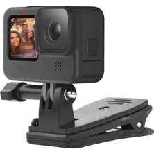 Pasifix 360 Derece Kaymaz Çanta Kıskaçlı Aksiyon Kamera Tutucu (Yurt Dışından)