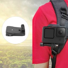 Pasifix 360 Derece Kaymaz Çanta Kıskaçlı Aksiyon Kamera Tutucu (Yurt Dışından)