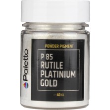 Paletto P85 Platinyum Altın Inci Sedef Toz Pigment Epoksi Boya 40CC