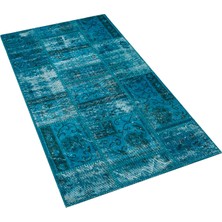 Sempati Halı Eskitme El Dokuma Patchwork Halı 80 x 150 cm