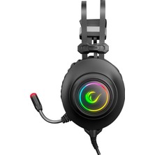 Rampage Rm-K1 Pulsar Siyah USB 7,1 Version Rgb Işık Efektli Oyuncu Mikrofonlu Kulaklık