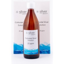 Silver Biotics Laboratories 23 Ppm 1000 ml Cam Şişe + Cam Nazal Sprey Hydrasense Kolloidal Gümüş Suyu