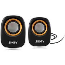 Snopy Sn-120 2.0 Beyaz/Turuncu Usb Speaker