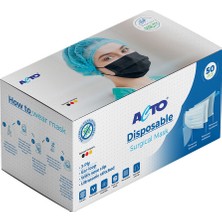 Acto® Cerrahi Ultrasonik Dikişli 3 Katlı Telli Maske 50 Adet