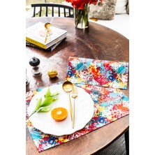 Arma House 2'li Rainbow Duck Keten Amerikan Servisi 30 x 45 cm