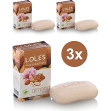 Lole's Premium Bitkisel Badem Sabunu 3 x 100 gr