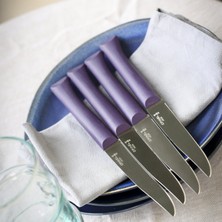 Opinel Bon Appetit 4 Parça Paslanmaz Sofra Bıçağı (Mor)