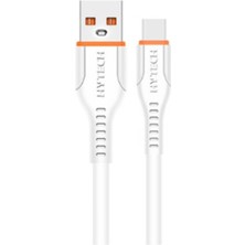 Hytech HYTECH 2.4A Lightning USB Şarj Kablosu 1.20 Metre Beyaz HY-X360