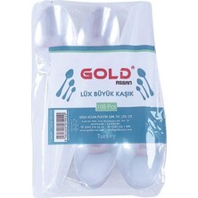 Gold Assan Plastik Lüx Kaşık 100 Lü