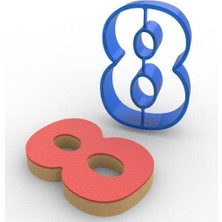 Pastaland 8 Rakamı Polikarbon Kurabiye Kalıbı