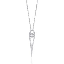 Mas Diamond 0,41 Karat Baget Pırlanta Kolye
