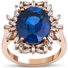 Mas Diamond Plava Tasarım Yüzük