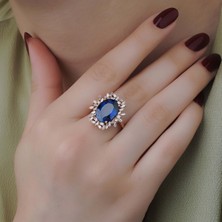 Mas Diamond Plava Tasarım Yüzük