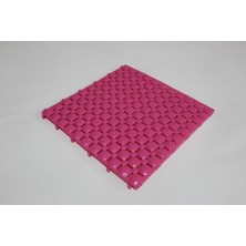 Gerçek Trend Pembe, Ortopedik Plastik Yer Karosu Zemin Döşemesi Yer Izgarası 33X33CM 1 M2 (9 Adet)