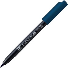 Zig 38 Fudebiyori Brush Pen Fırça Uçlu Kalem Peacock Blue