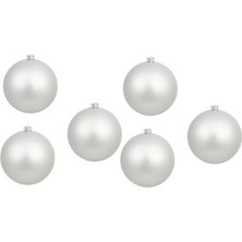 Pandoli 5 cm Yılbaşı Çam Ağacı Süsü Gümüş Renk 6 Adet