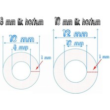 İstanbul e-Hırdavat 10 mm Şeffaf Terazi Hortumu Termosifon Otomobil Kapı Fitili