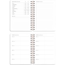Matt Notebook 2022 İnek Tasarım 12 Aylık Ajanda Lila