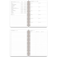 Matt Notebook 2022 12 Aylık Haftalık Ajanda Siyah