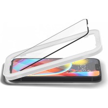 Spigen Apple iPhone 13 Mini Cam Ekran Koruyucu Kolay Kurulum Glas.tR AlignMaster Full Cover (2 Adet) Black - AGL03398