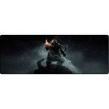 SGE TEKNOLOJİ 70X30 cm Dark Man Dikişli Kaydırmaz Taban Speed Ver. Mouse Pad Oyuncu Gaming