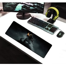 SGE TEKNOLOJİ 70X30 cm Dark Man Dikişli Kaydırmaz Taban Speed Ver. Mouse Pad Oyuncu Gaming