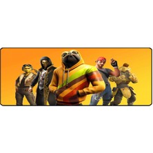 SGE TEKNOLOJİ 70X30 cm Fortnite Sarı Dikişli Kaydırmaz Taban Speed Ver. Mouse Pad Oyuncu Gaming