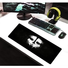 SGE TEKNOLOJİ 70X30 cm Kurukafa Mask Dikişli Kaydırmaz Taban Speed Ver. Mouse Pad Oyuncu Gaming