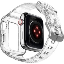 Spigen Apple Watch Seri 8/SE 2/7/6/SE/5/4 (40mm) ile Uyumlu Kılıf Liquid Crystal Pro Crystal Clear-ACS02019